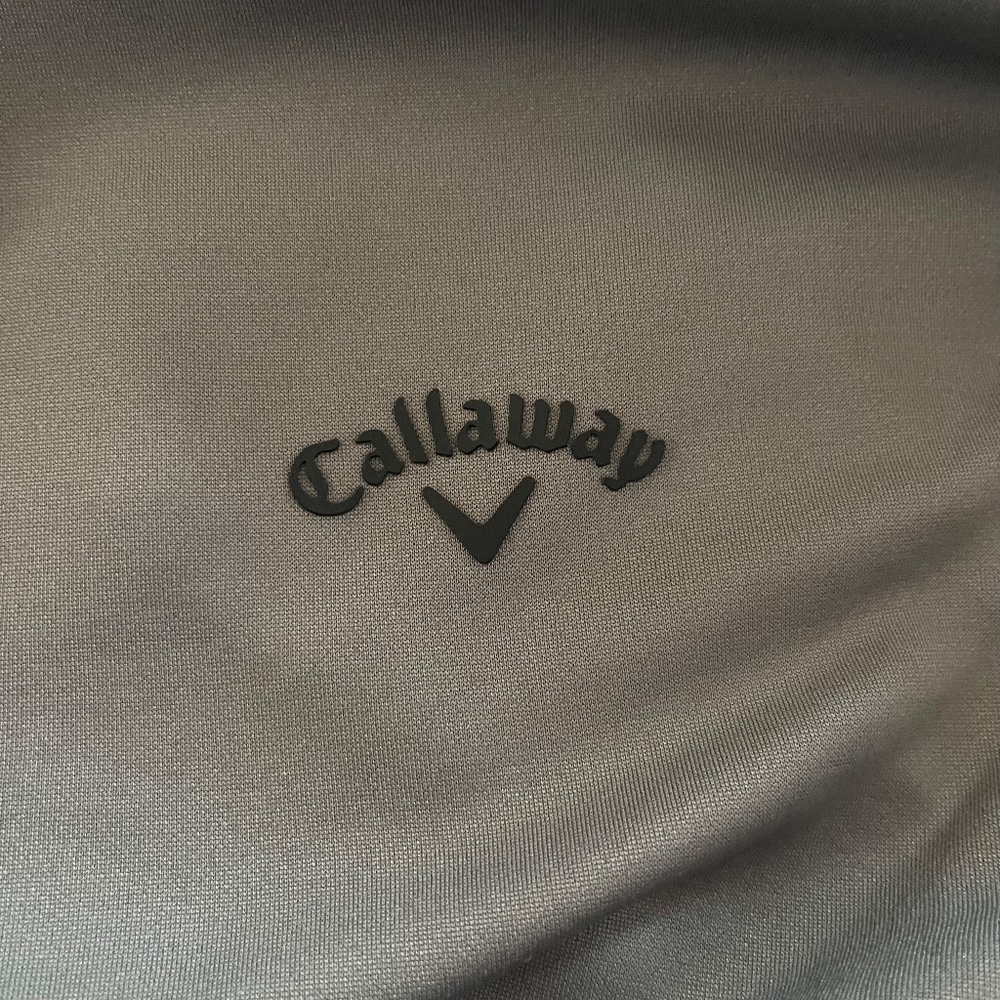 Callaway 1/4 Zip Mock Turtleneck Jacket/Top Color Grey Size XL - Picture 4 of 7